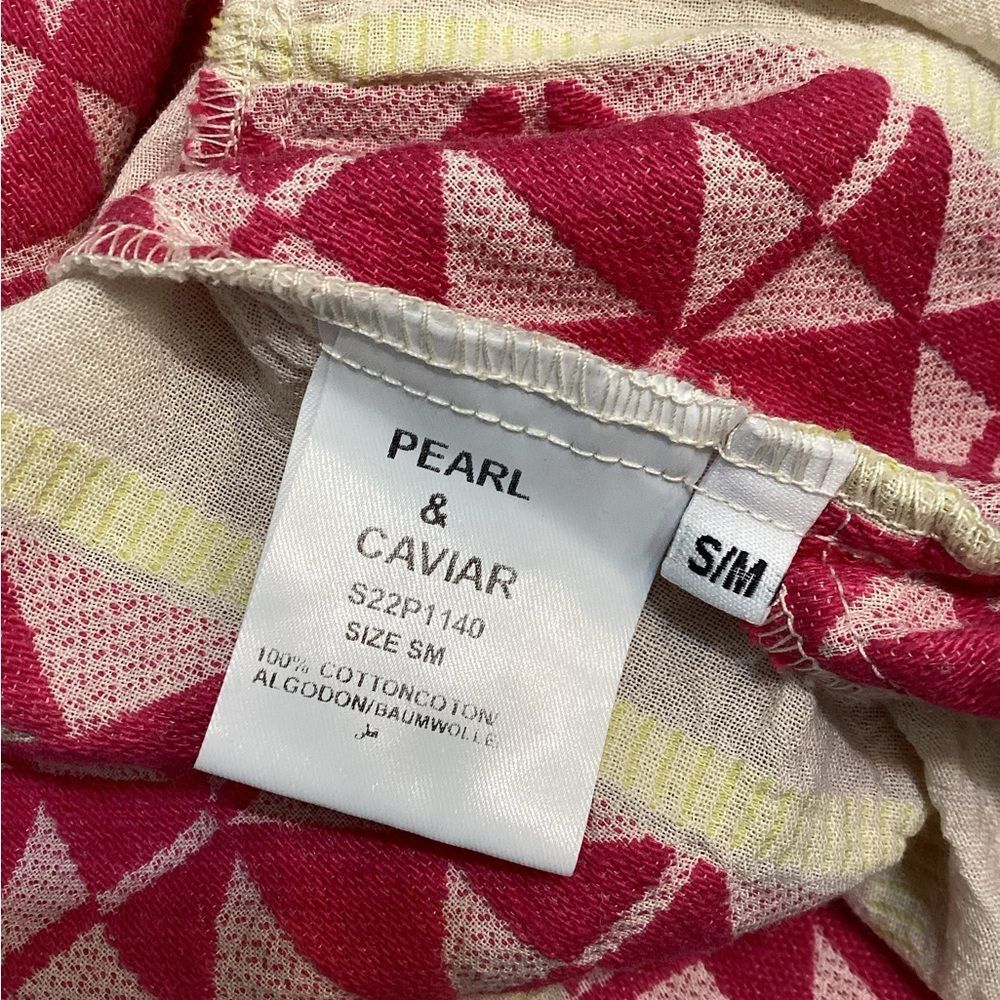Pearl & Caviar Boho Pink Multicolor Patterned Mini Dress Size S/M NWT - Picture 10 of 11